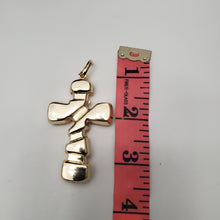 Load image into Gallery viewer, 18K BRAZILIAN GOLD PLATED CHUNKY CROSS PENDANT