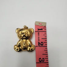 Load image into Gallery viewer, 18K BRAZILIAN GOLD PLATED CHUNKY TEDDY PENDANT