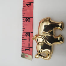 Load image into Gallery viewer, 18K BRAZILIAN GOLD PLATED CHUNKY ELEPHANT PENDANT
