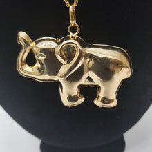 Load image into Gallery viewer, 18K BRAZILIAN GOLD PLATED CHUNKY ELEPHANT PENDANT