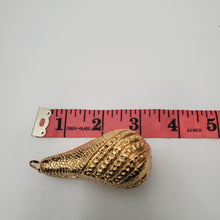 Load image into Gallery viewer, 18K BRAZILIAN GOLD PLATED CHUNKY PEAR PENDANT