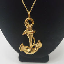 Load image into Gallery viewer, 18K BRAZILIAN GOLD PLATED CHUNKY ANCHOR PENDANT ONLY