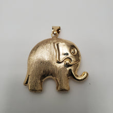 Load image into Gallery viewer, 18K BRAZILIAN GOLD PLATED CHUNKY ELEPHANT PENDANT