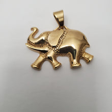 Load image into Gallery viewer, 18K GOLD PLATED STAINLESS STEEL ELEPHANT PENDANT