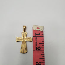 Load image into Gallery viewer, 18K GOLD PLATED STAINLESS STEEL CROSS PENDANT