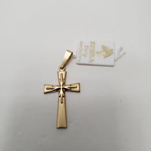 Load image into Gallery viewer, 18K GOLD PLATED SMALL CROSS PENDANT