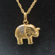 Load image into Gallery viewer, 18K GOLD PLATED SMALL ELEPHANT PENDEANT
