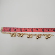 Load image into Gallery viewer, 18K ITALIAN GOLD PLATED BALL CHARM BRACELET