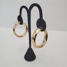 Load image into Gallery viewer, 18K ITALIAN GOLD PLATED BIG CURVED HOOP EARRINGS