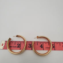 Load image into Gallery viewer, 18K ITALIAN GOLD PLATED BIG CURVED HOOP EARRINGS