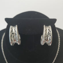 Load image into Gallery viewer, 18K ITALIAN GOLD PLATED EARRING AND PENDANT SET