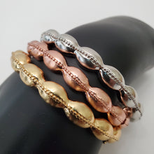 Load image into Gallery viewer, 18K ITALIAN GOLD PLATED 3 TONE BANGLE SET