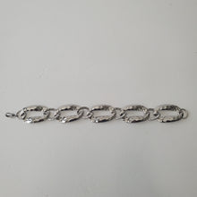 Load image into Gallery viewer, 18K ITALIAN WHITE GOLD PLATED WEAVE CHAIN LINK BRACELET
