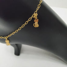 Load image into Gallery viewer, 18K ITALIAN GOLD PLATED CAT ANKLET