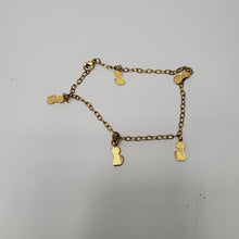 Load image into Gallery viewer, 18K ITALIAN GOLD PLATED CAT ANKLET