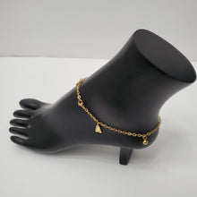 Load image into Gallery viewer, 18K ITALIAN GOLD PLATED SNOW MAN & BALL ANKLET