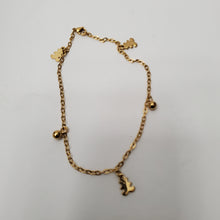 Load image into Gallery viewer, 18K ITALIAN GOLD PLATED SNOW MAN & BALL ANKLET