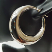Load image into Gallery viewer, 18K STAINLESS STEEL SLIVER HOOP EARRINGS