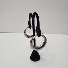 Load image into Gallery viewer, 18K STAINLESS STEEL SLIVER HOOP EARRINGS