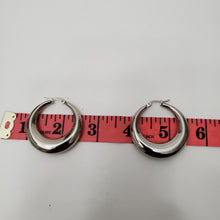 Load image into Gallery viewer, 18K STAINLESS STEEL SLIVER HOOP EARRINGS