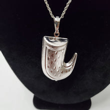 Load image into Gallery viewer, 18K ITALIAN WHITE GOLD PLATED DROP EARRING, NECKLACE AND PENDANT SET