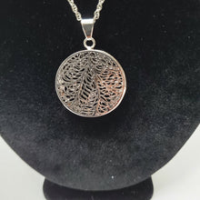 Load image into Gallery viewer, 18K ITALIAN WHITE GOLD PLATED ROUND CLIP EARRING, NECKLACE AND PENDANT  SET