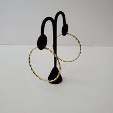 Load image into Gallery viewer, 18K ITALIAN GOLD PLATED THIN TWISTED HOOP EARRINGS