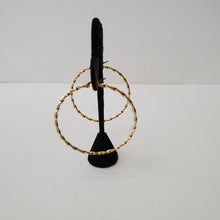 Load image into Gallery viewer, 18K ITALIAN GOLD PLATED THIN TWISTED HOOP EARRINGS