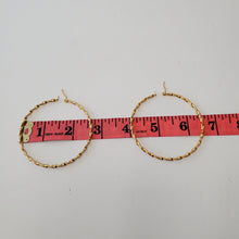 Load image into Gallery viewer, 18K ITALIAN GOLD PLATED THIN TWISTED HOOP EARRINGS