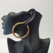 Load image into Gallery viewer, 18K GOLD PLATED STAINLESS STEEL HOOP EARRINGS