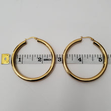 Load image into Gallery viewer, 18K GOLD PLATED STAINLESS STEEL HOOP EARRINGS