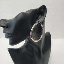 Load image into Gallery viewer, 18K STAINLESS STEEL SLIVER HOOP EARRINGS