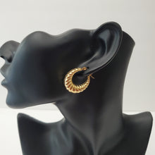 Load image into Gallery viewer, 18K ITALIAN GOLD PLATED HOOP EARRINGS