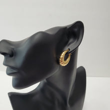 Load image into Gallery viewer, 18K ITALIAN GOLD PLATED HOOP EARRINGS