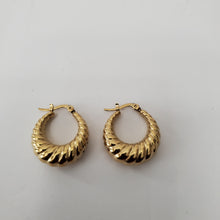 Load image into Gallery viewer, 18K ITALIAN GOLD PLATED HOOP EARRINGS