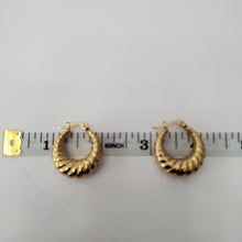 Load image into Gallery viewer, 18K ITALIAN GOLD PLATED HOOP EARRINGS