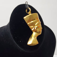Load image into Gallery viewer, 18K BRAZILIAN GOLD PLATED BIG EGYPTIAN HEAD PENDANT