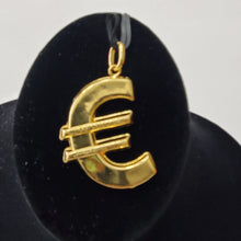 Load image into Gallery viewer, 18K BRAZILIAN GOLD PLATED CHUNKY EURO PENDANT