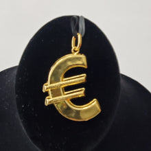 Load image into Gallery viewer, 18K BRAZILIAN GOLD PLATED CHUNKY EURO PENDANT