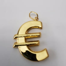 Load image into Gallery viewer, 18K BRAZILIAN GOLD PLATED CHUNKY EURO PENDANT