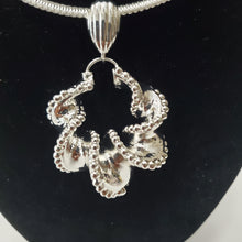 Load image into Gallery viewer, 18K BRAZILIAN WHITE GOLD PLATED CHUNKY TWISTED DROP EARRING, CORD NECKLACE AND PENDANT SET