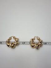 Load image into Gallery viewer, 18K ITALIAN GOLD PLATED CHUNKY TWISTED HOOP EARRINGS