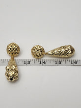 Load image into Gallery viewer, 18K ITALIAN GOLD PLATED CHUNKY DROP EARRINGS