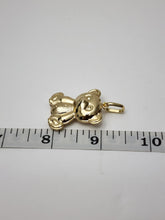 Load image into Gallery viewer, 18K ITALIAN GOLD PLATED MEDIUM TEDDY BEAR PENDANT