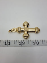 Load image into Gallery viewer, 18K ITALIAN GOLD PLATED CROSS PENDANT