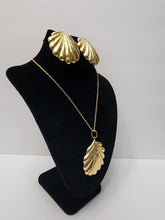 Load image into Gallery viewer, 18K BRAZILIAN GOLD PLATED EARRING, PENDANT & NECKLACE SET