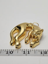 Load image into Gallery viewer, 18K ITALIAN GOLD PLATED WILD CAT PENDANT