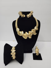 Load image into Gallery viewer, 18K BRAZILIAN GOLD PLATED EARRING, PENDANT & NECKLACE , PARTY SET
