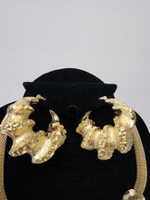 Load image into Gallery viewer, 18K BRAZILIAN GOLD PLATED EARRING, PENDANT & NECKLACE , PARTY SET