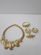 Load image into Gallery viewer, 18K BRAZILIAN GOLD PLATED EARRING, PENDANT & NECKLACE , PARTY SET